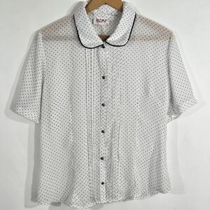 Paloma Carmin Sheer Polka Dot Blouse